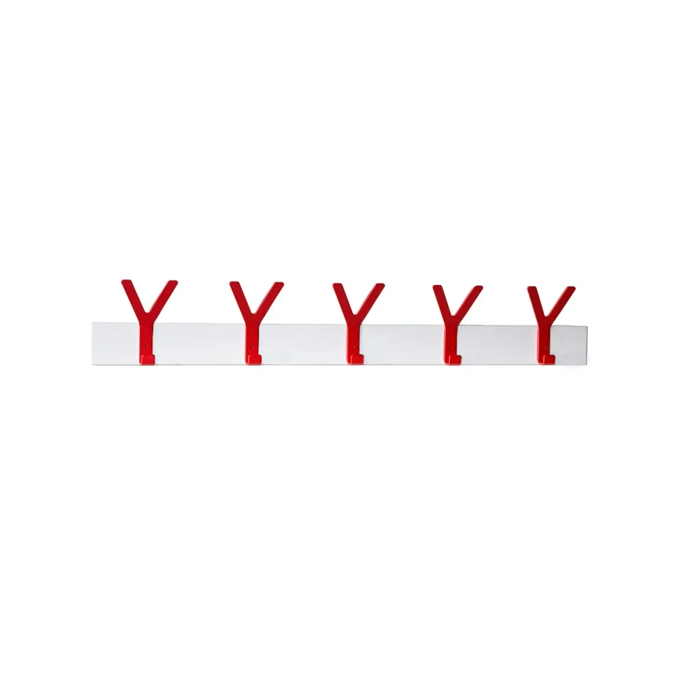 Y kroklist, vit, 5 röda krokar SMD Design