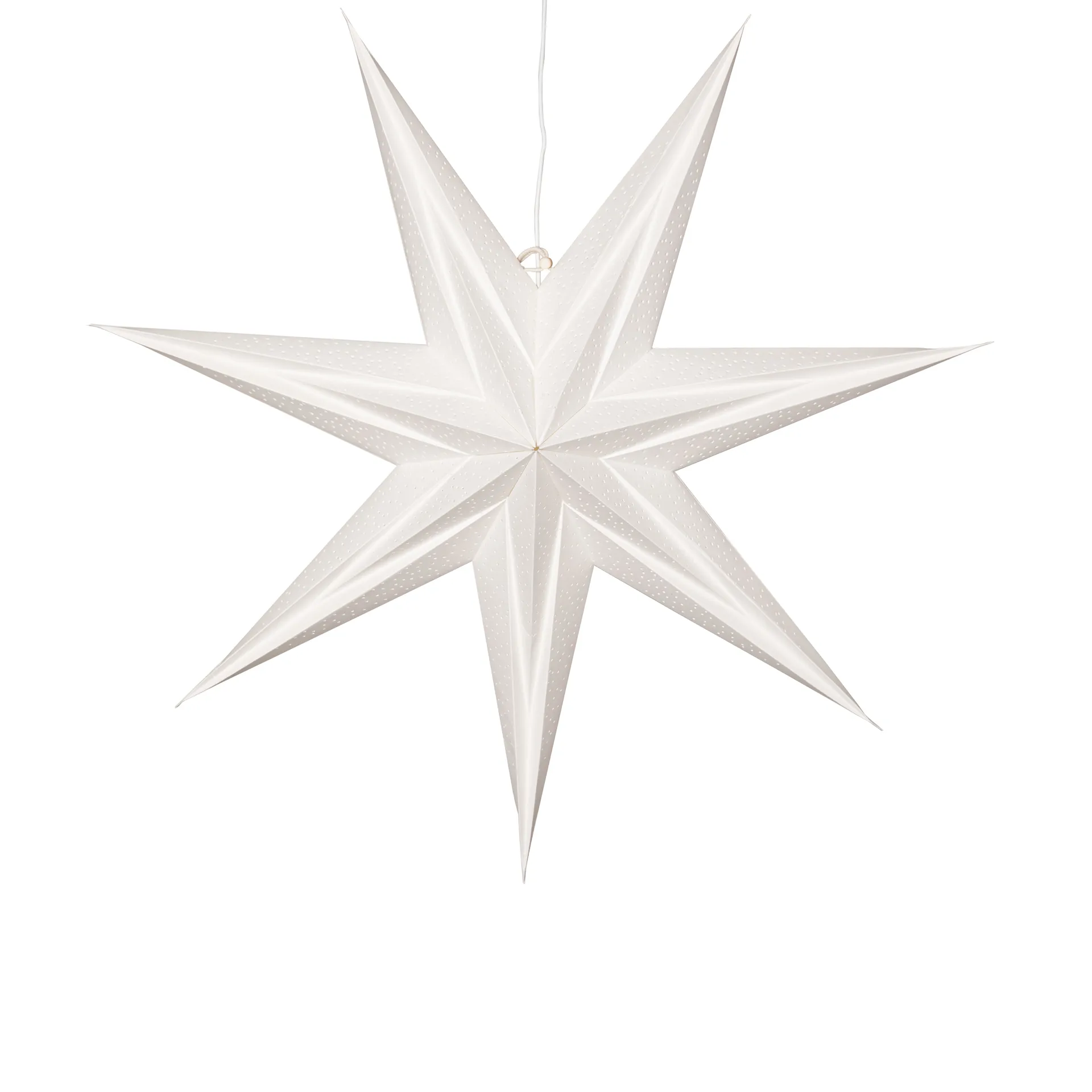 Holly pappersstjärna 60 cm, Vit Star Trading