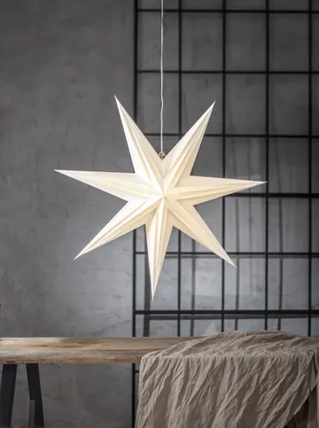 Holly pappersstjärna 75 cm - Vit - Star Trading