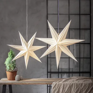 Holly pappersstjärna 75 cm - Vit - Star Trading