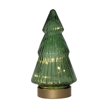 Verde glasdekoration LED 20 cm - Grön - Star Trading