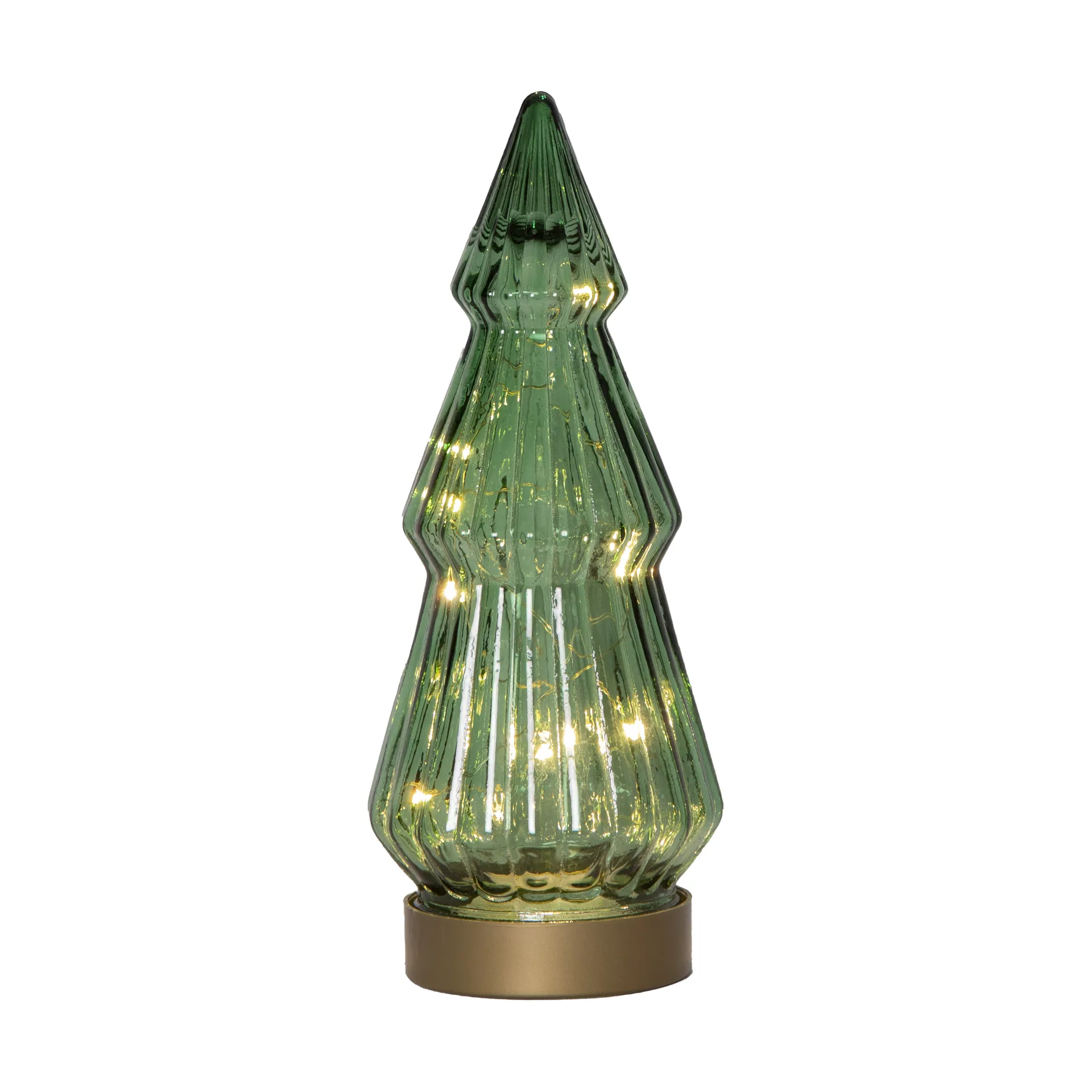 Verde glasdekoration LED 24 cm, Grön Star Trading