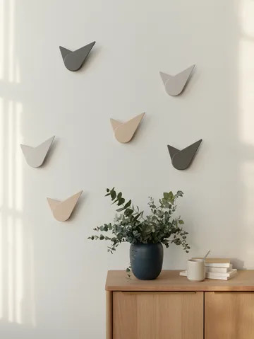 Birdie väggklocka 19,5 cm - Dark grey - Stelton