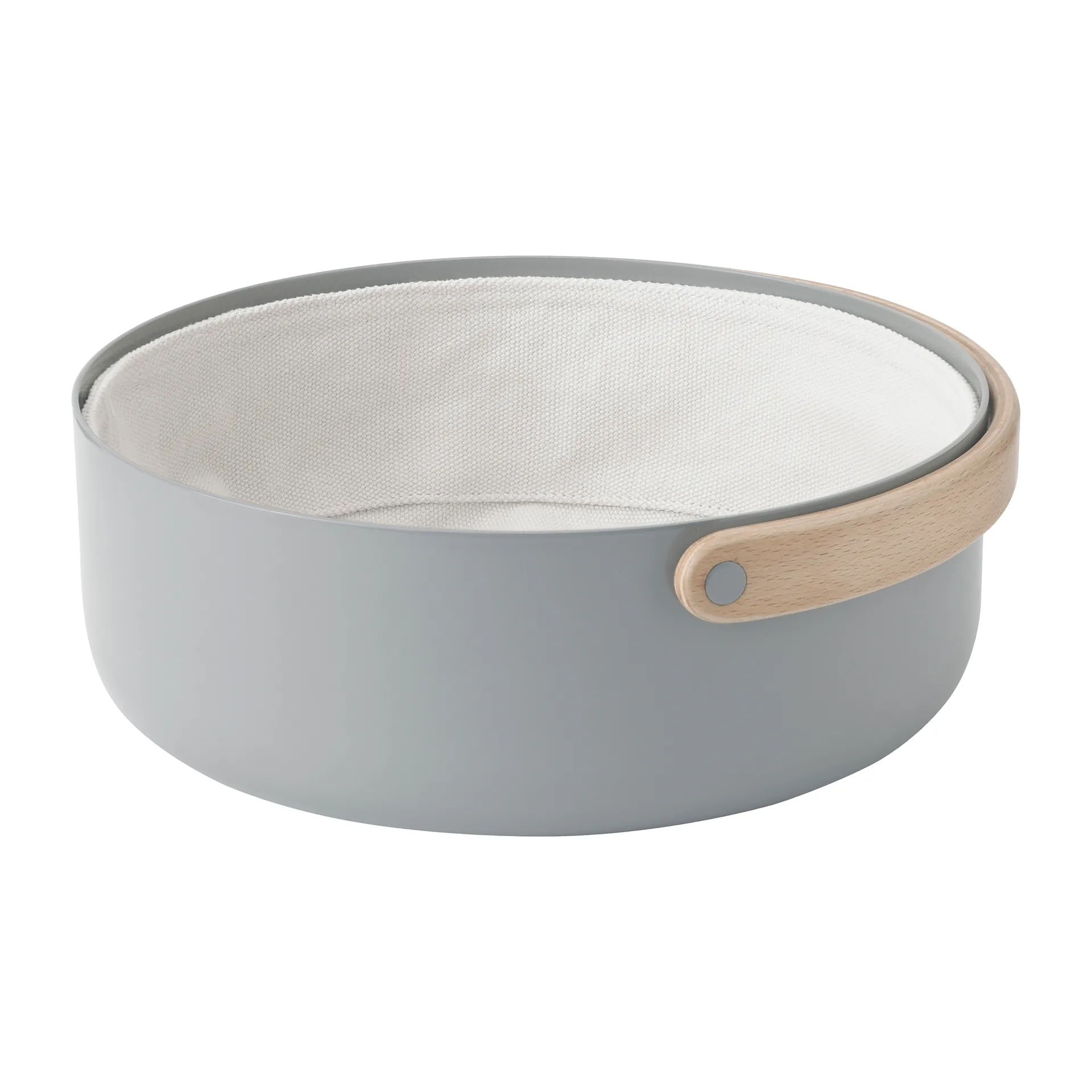 Emma brödkorg med handtag Ø23 cm, Grå-bok Stelton