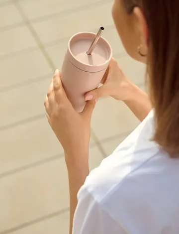 To Go Sip termosmugg med sugrör 0,4 L - Heather - Stelton