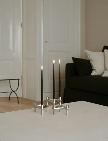 STOFF Nagel BMF ljusstake - Borstad krom - STOFF Nagel