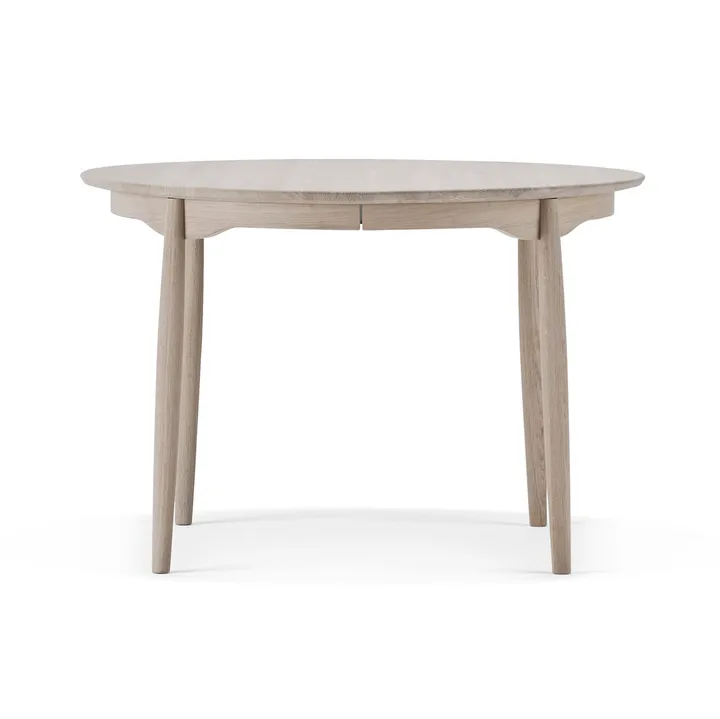 Carl matbord delbart Ø115 cm - Ek vitolja - Stolab