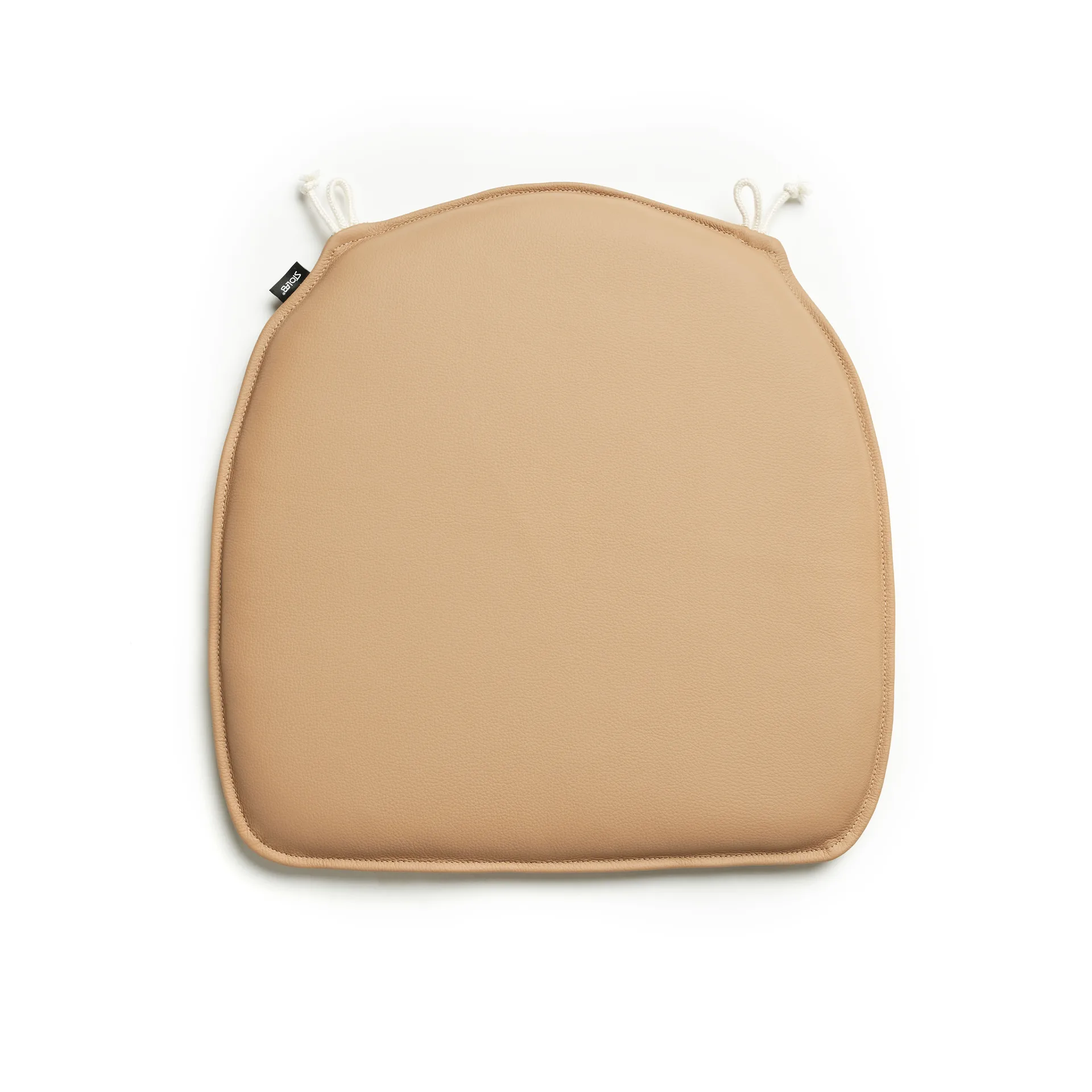 Lilla Åland stolsdyna, Sörensen ultra camel läder Stolab
