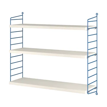 String 1949-2024 hylla Limited Edition 60x60x20 cm - Blue/white oiled pine - String