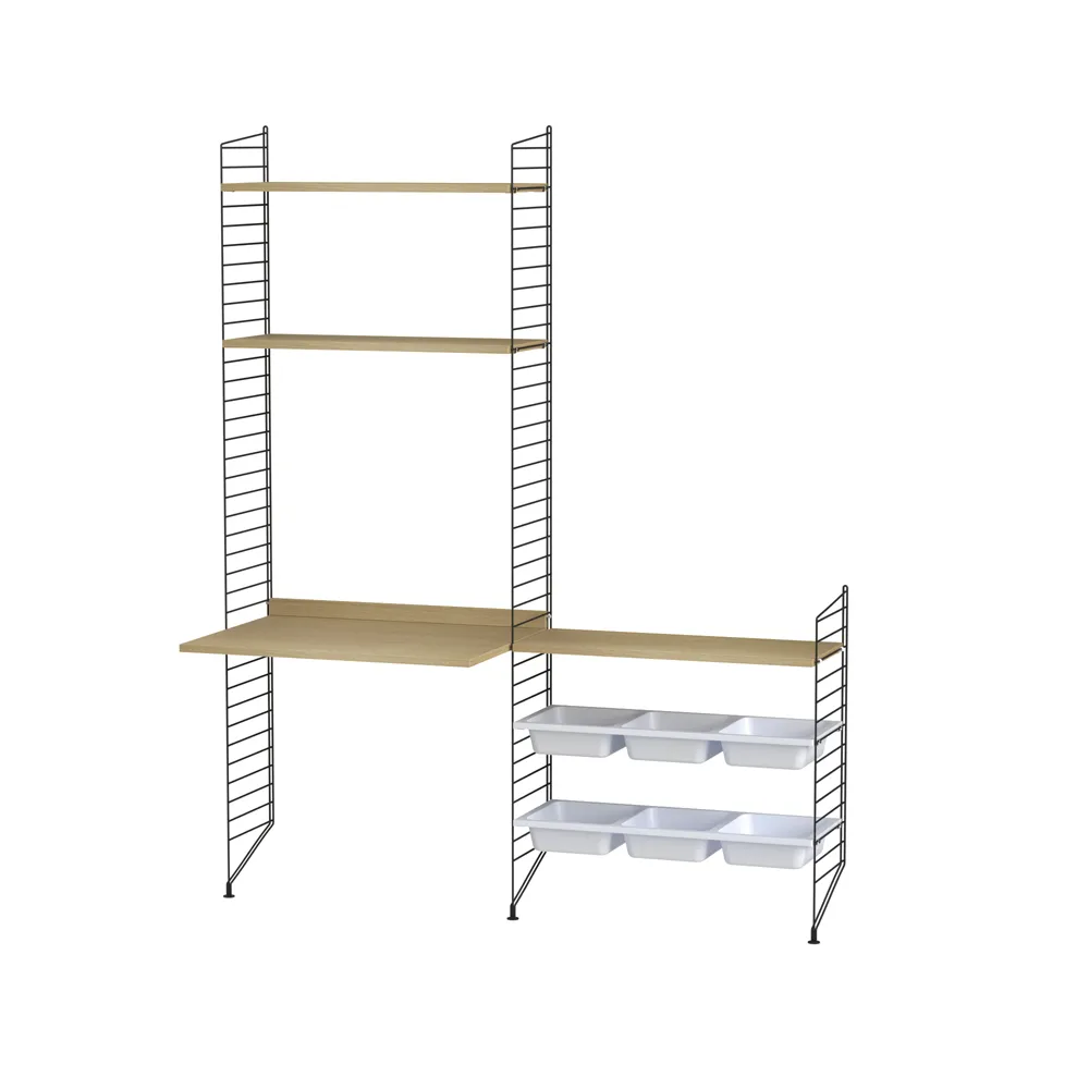String barnrum ek & svart - Kombination E String