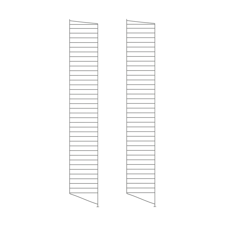 String golvgavel - Mörkgrå, 200x30 cm, 2-pack - String