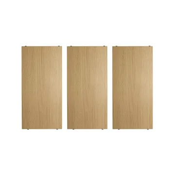 String hyllplan - ek, 58x30 cm, 3-pack - String