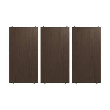 String hyllplan - Mörk ek, 58x30 cm, 3-pack - String