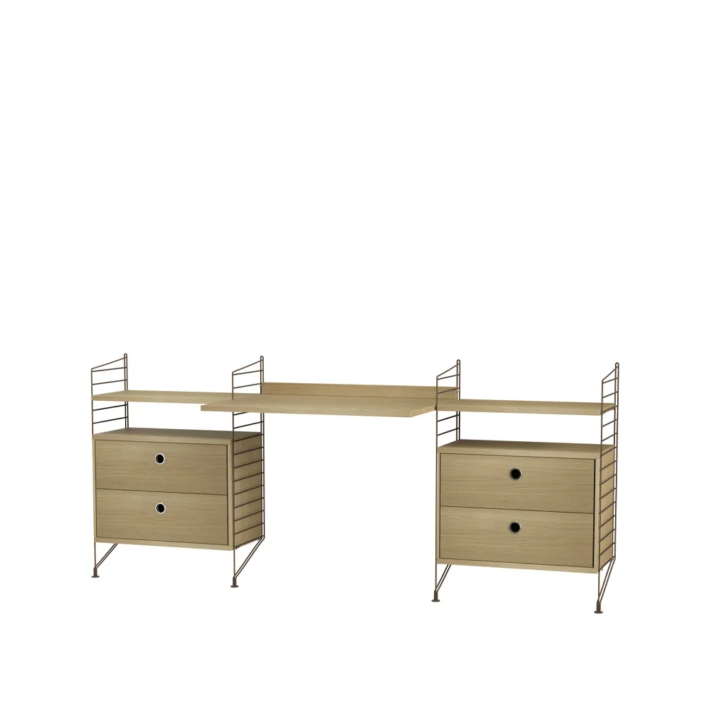 String kontor ek & brun - Kombination C String