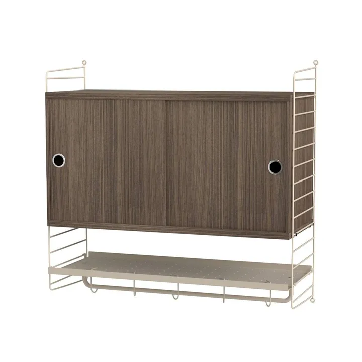 String sovrum valnöt & beige - Kombination F - String