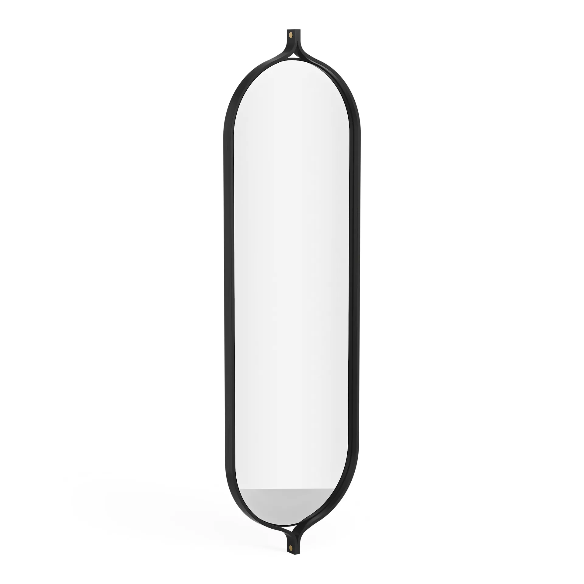 Comma Oblong spegel 135 cm, Ask svartbetsad Swedese