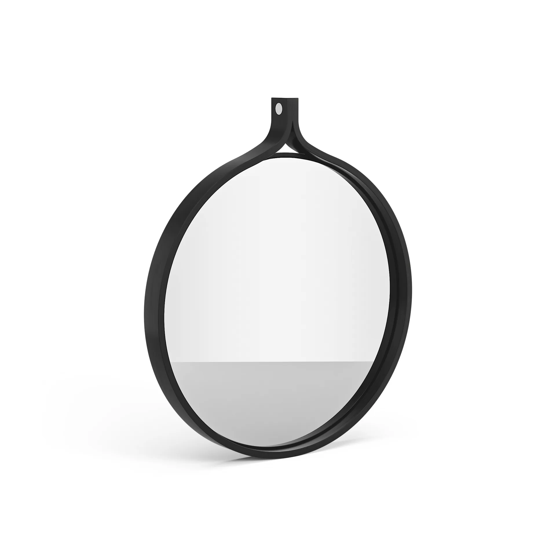 Comma Spegel rund Ø40 cm, Ask svartbetsad Swedese