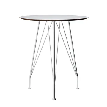 Desirée cafébord - Vit, ø64cm, vitlackat underrede - Swedese