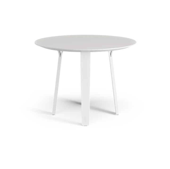 Divido matbord - vit, ø95cm, vitlaserade askben - Swedese