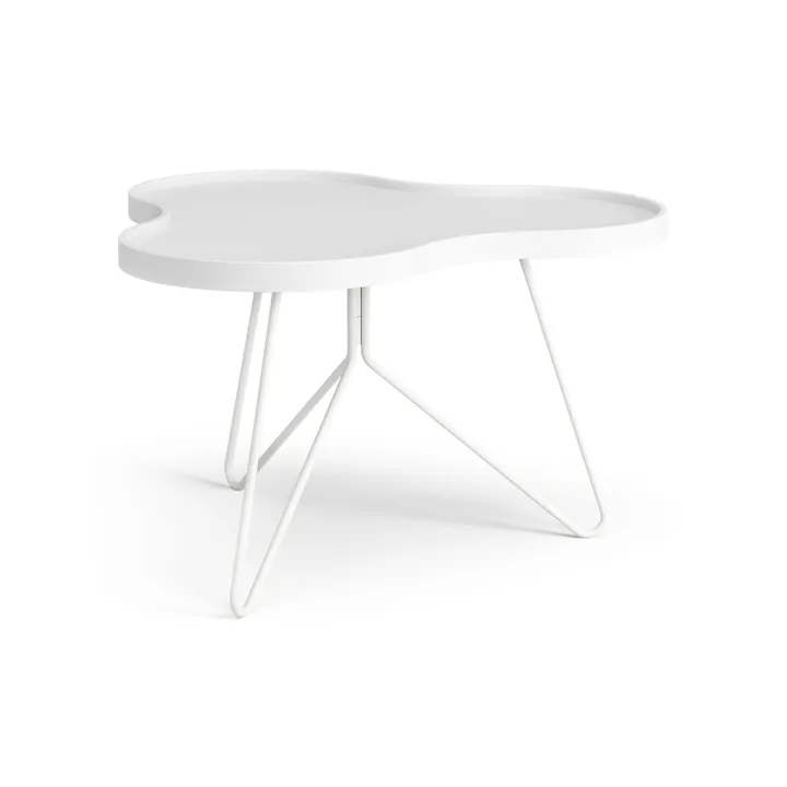 Flower mono bord 62x66 cm - H39 cm Ask vitlaserad - Swedese