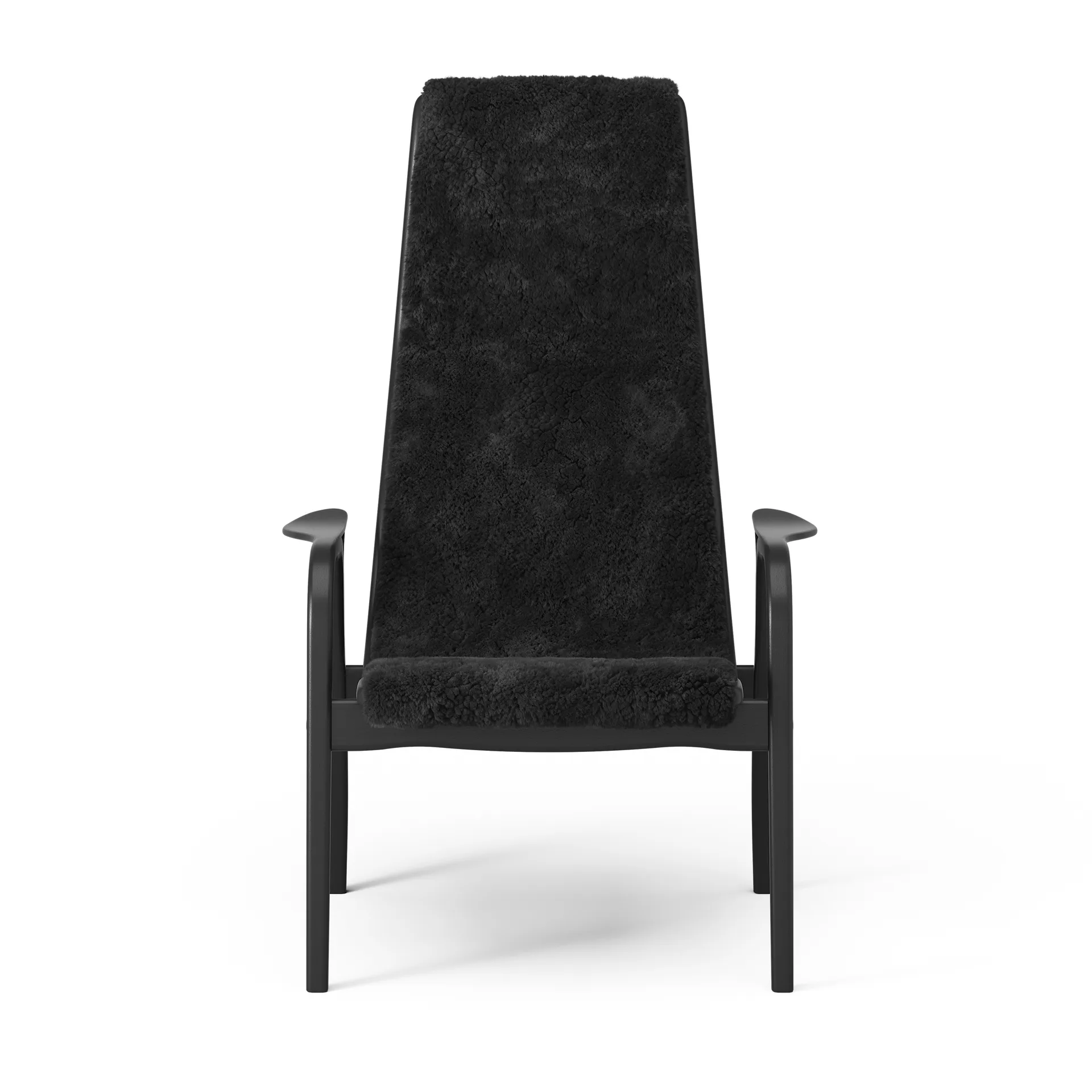 Lamino fåtölj och fotpall Black Edition, Svart Swedese
