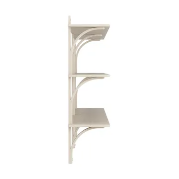 Levi hylla 3 hyllplan - Vitpigmenterad ask-aluminium, 180 cm - Swedese