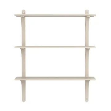 Levi hylla 3 hyllplan - Vitpigmenterad ask-aluminium, 90 cm - Swedese