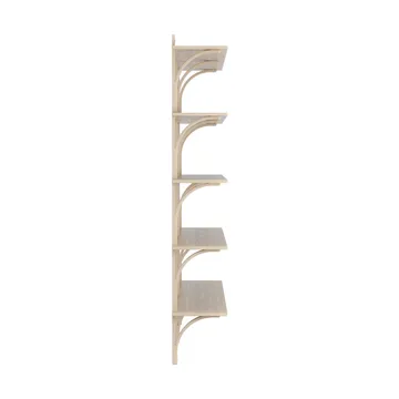 Levi hylla 5 hyllplan - Vitpigmenterad ek-aluminium, 180 cm - Swedese