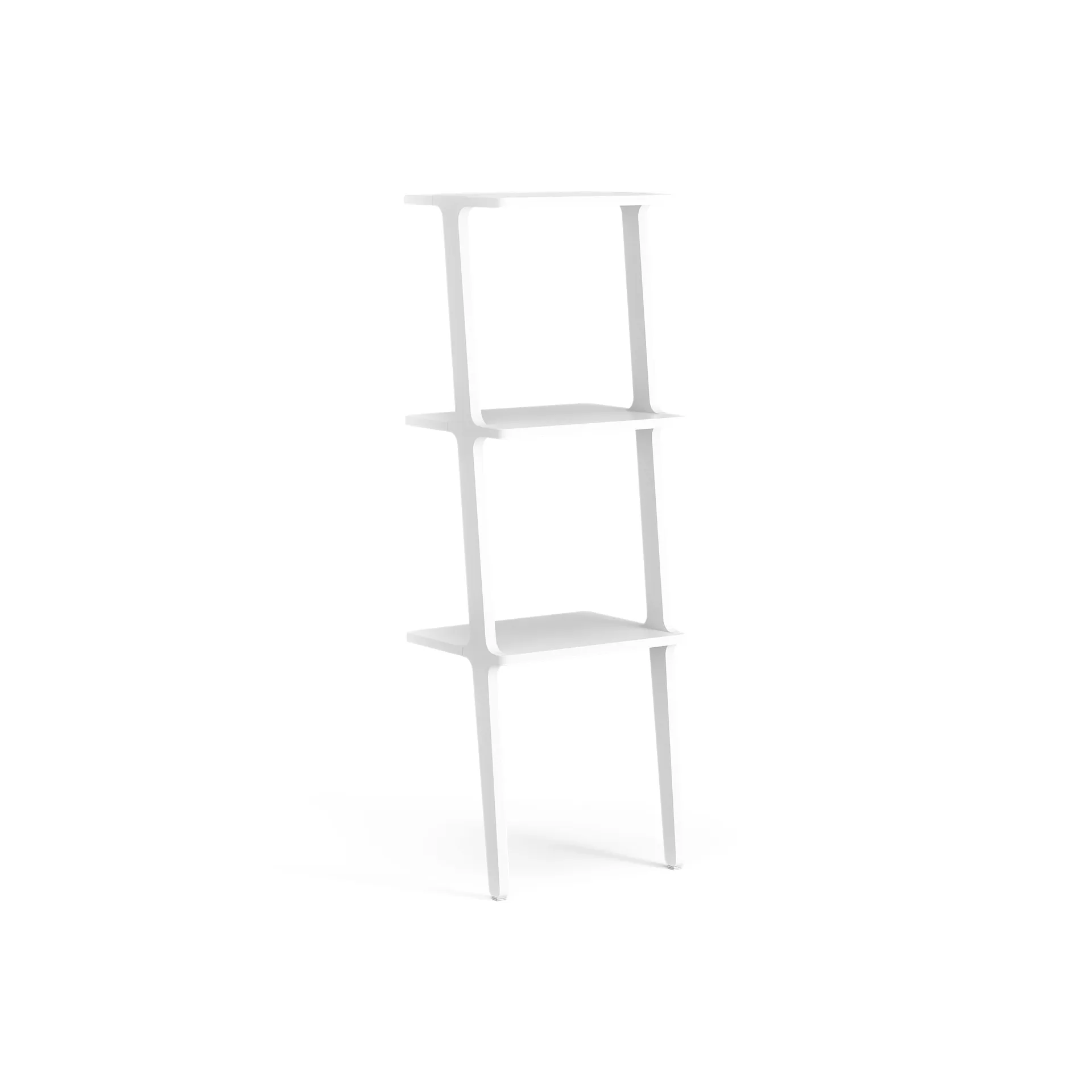 Libri hylla 3 hyllplan, Ask vitlaserad Swedese