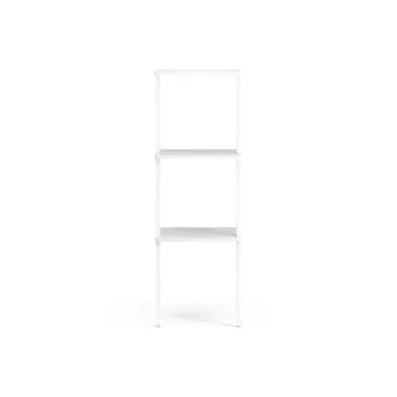 Libri hylla 3 hyllplan - Ask vitlaserad - Swedese