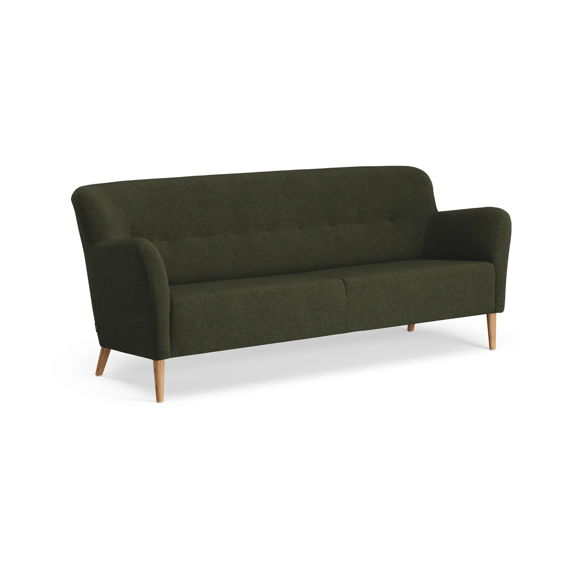 Nova soffa 3-sits 200 cm, Rami 6054 Mörkgrön-ek oljad Swedese