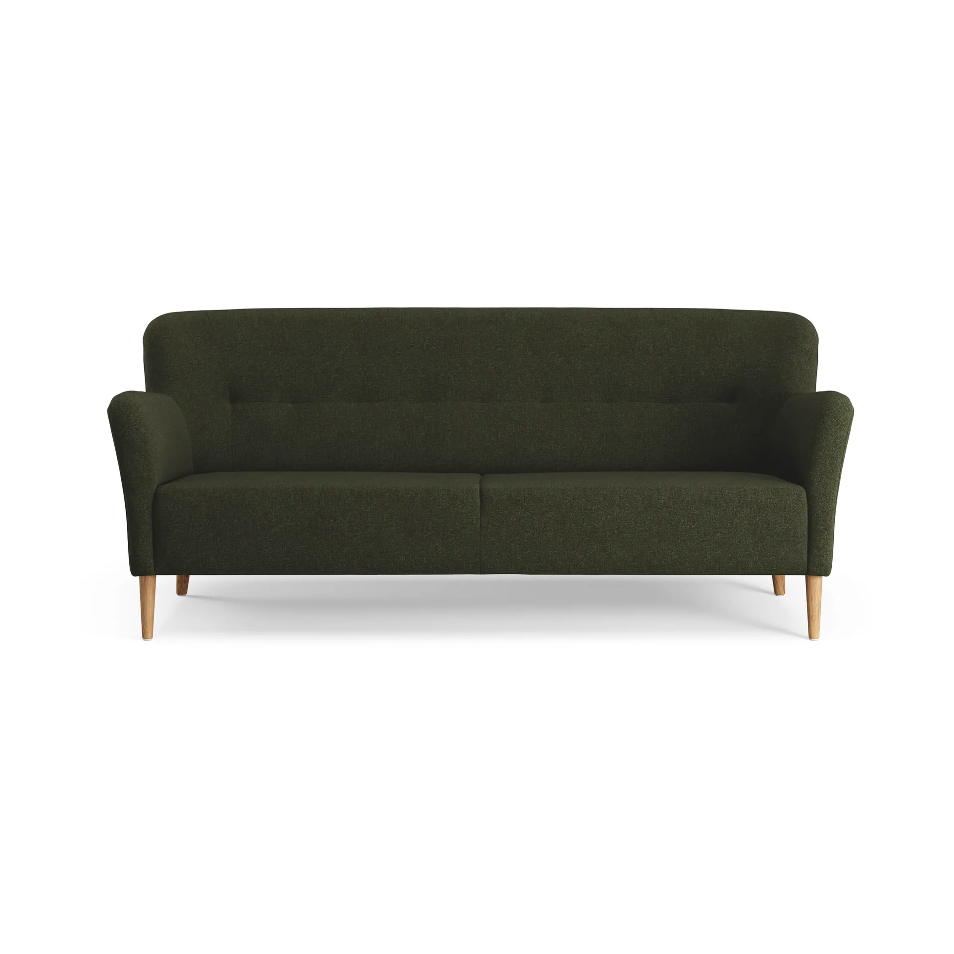 Nova soffa 3-sits 200 cm, Rami 6054 Mörkgrön-ek oljad Swedese