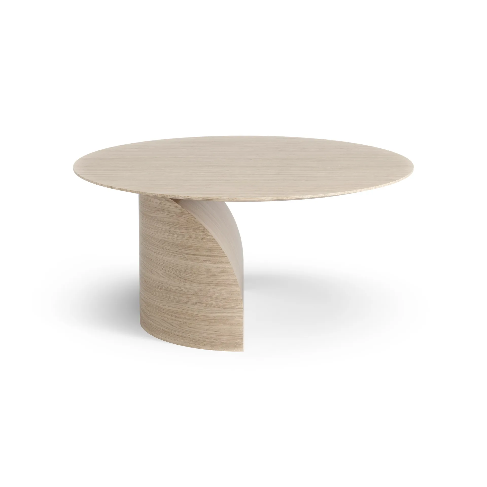 Savoa soffbord H40 cm, Ek vitpigmenterad Swedese