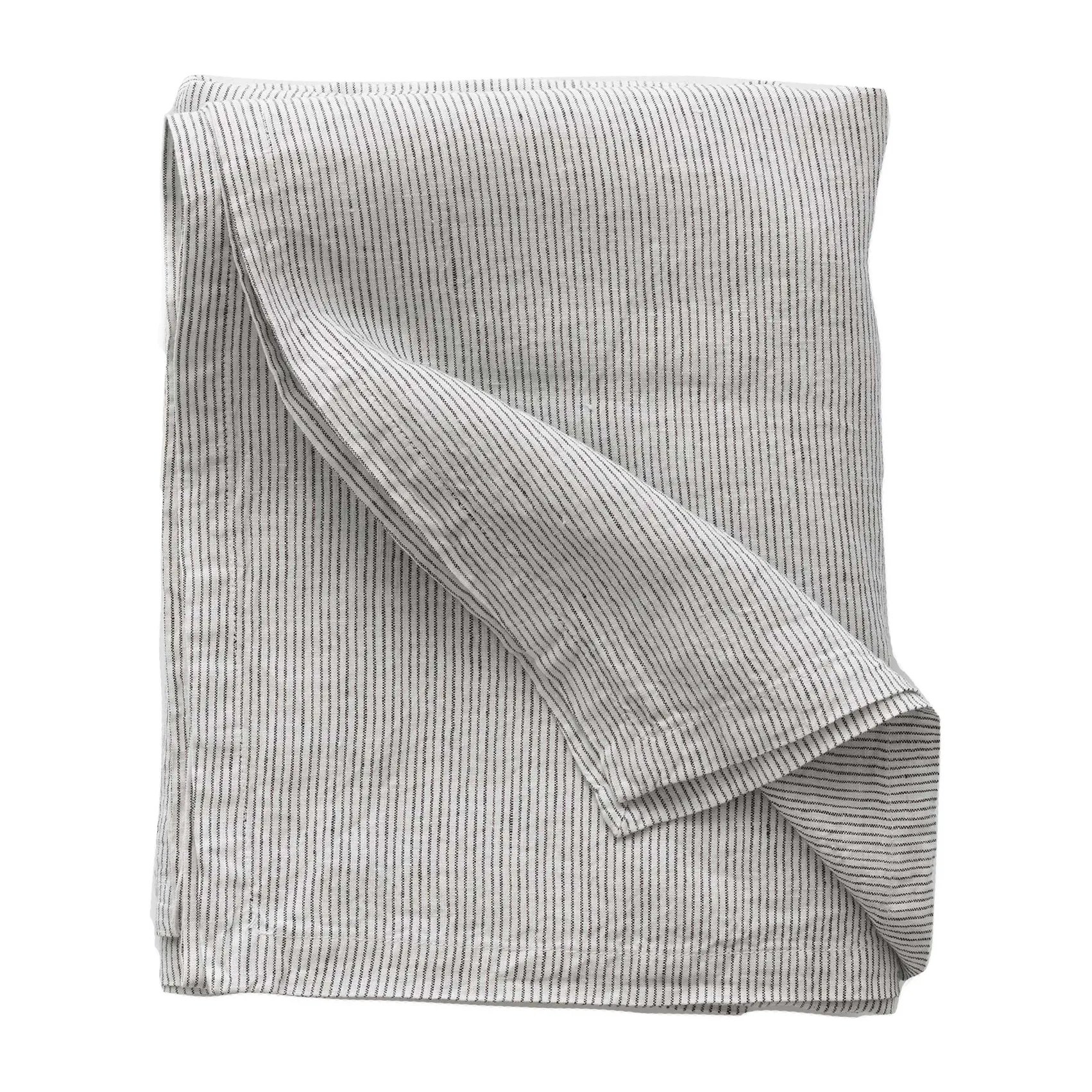 Bordsduk linne 160x330 cm, Pinestripe Tell Me More