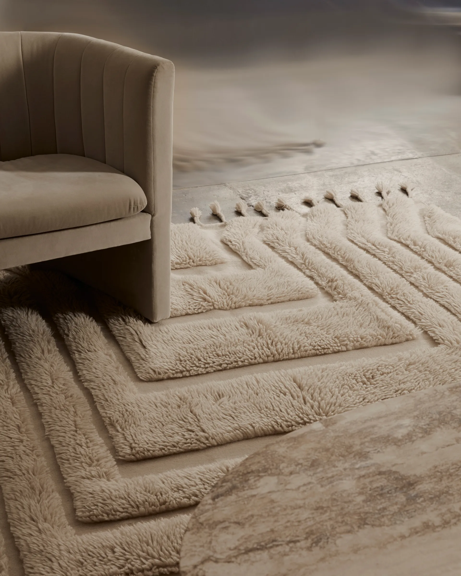 Kask ullmatta 300x400 cm, Beige Tinted