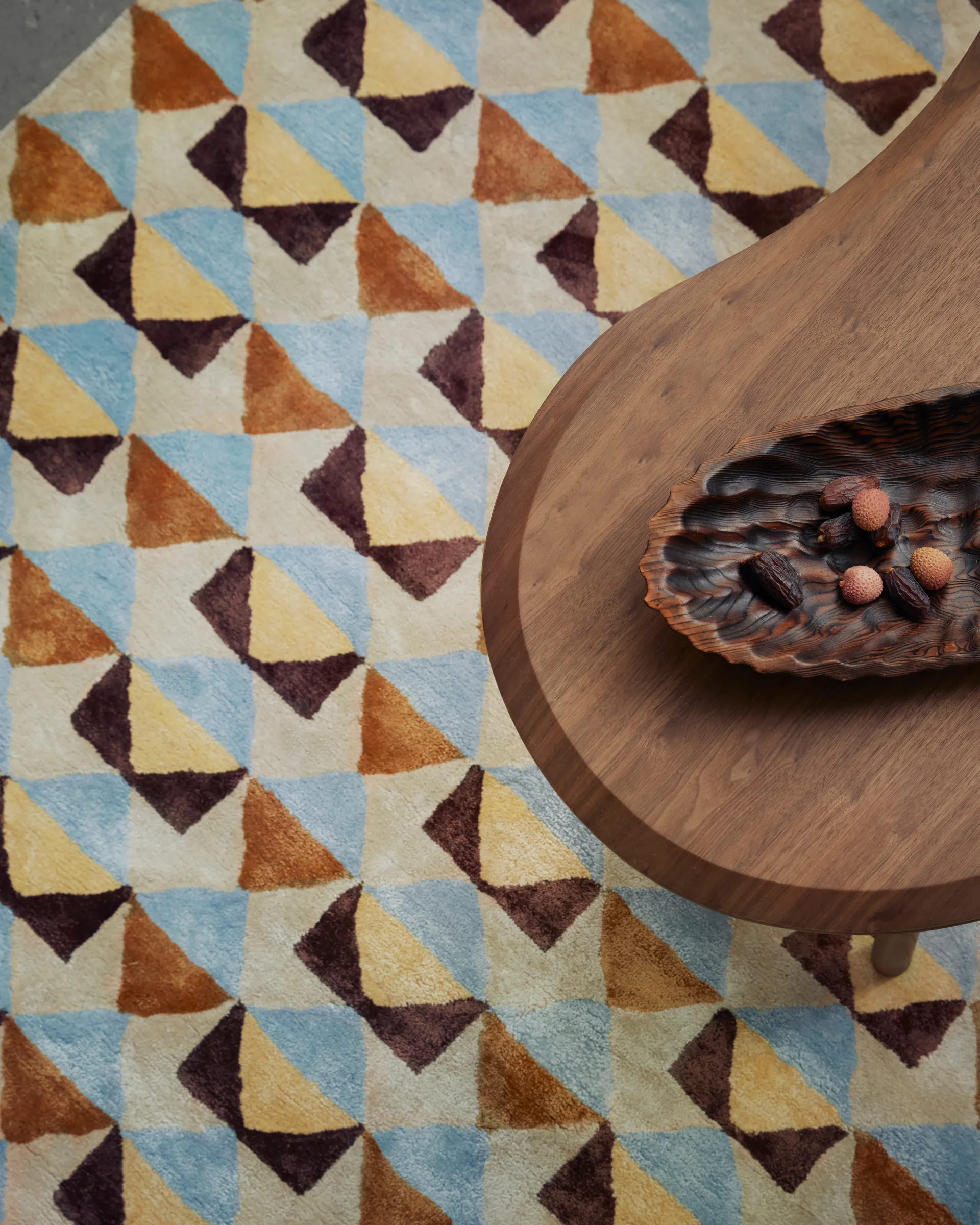 Mellin viskosmatta 170x240 cm, Multi Tinted