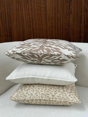 Norell prydnadskudde - Tiger beige-off white, 50x50 cm - Tinted