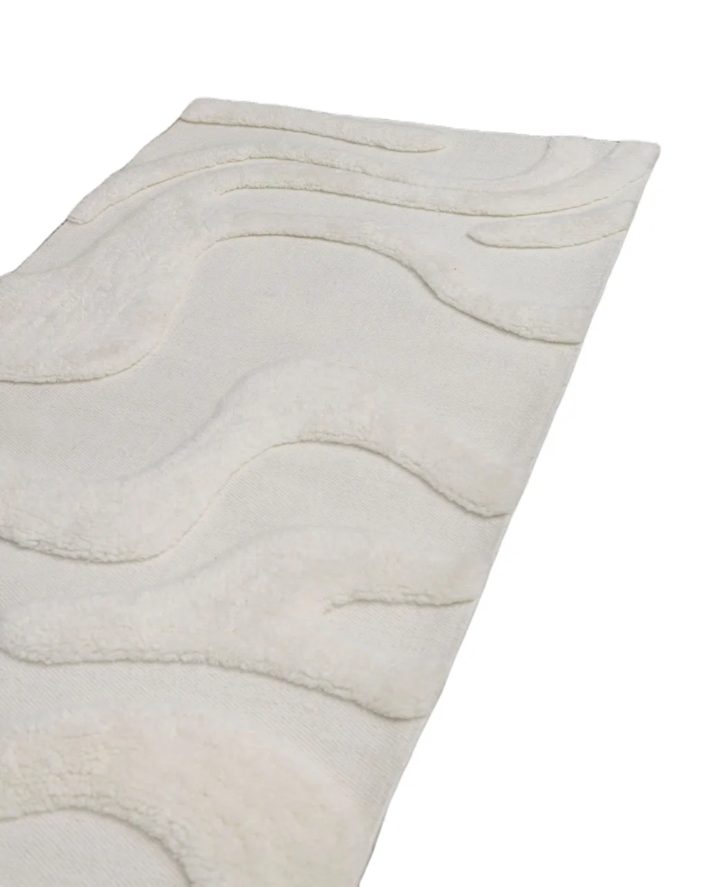 Norlander gångmatta ull 80x350 cm, White Tinted