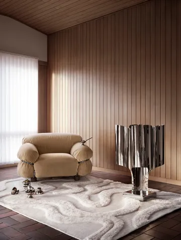 Norlander ullmatta 180x240 cm - Offwhite - Tinted