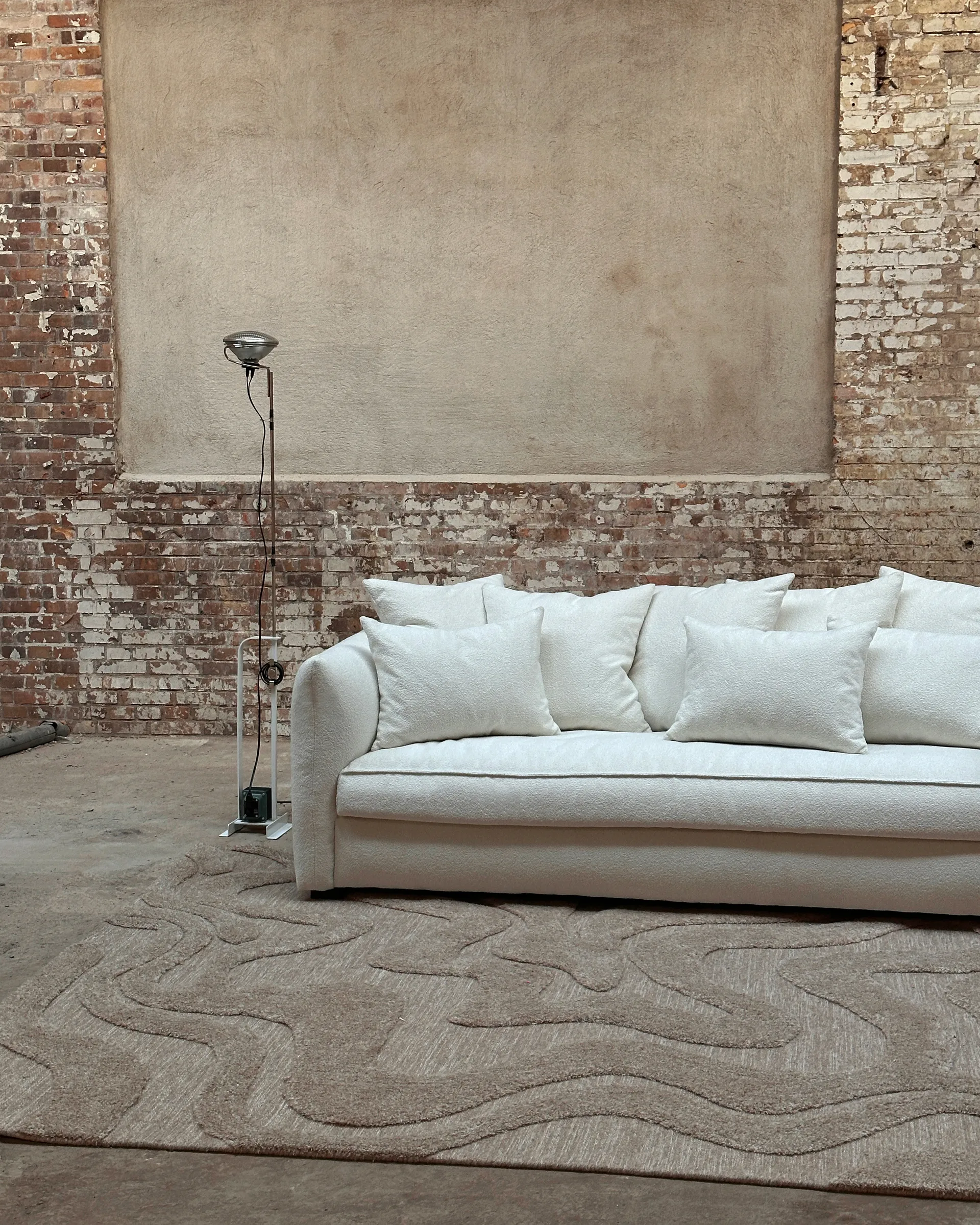 Norlander ullmatta 250x350 cm, Beige-melange Tinted