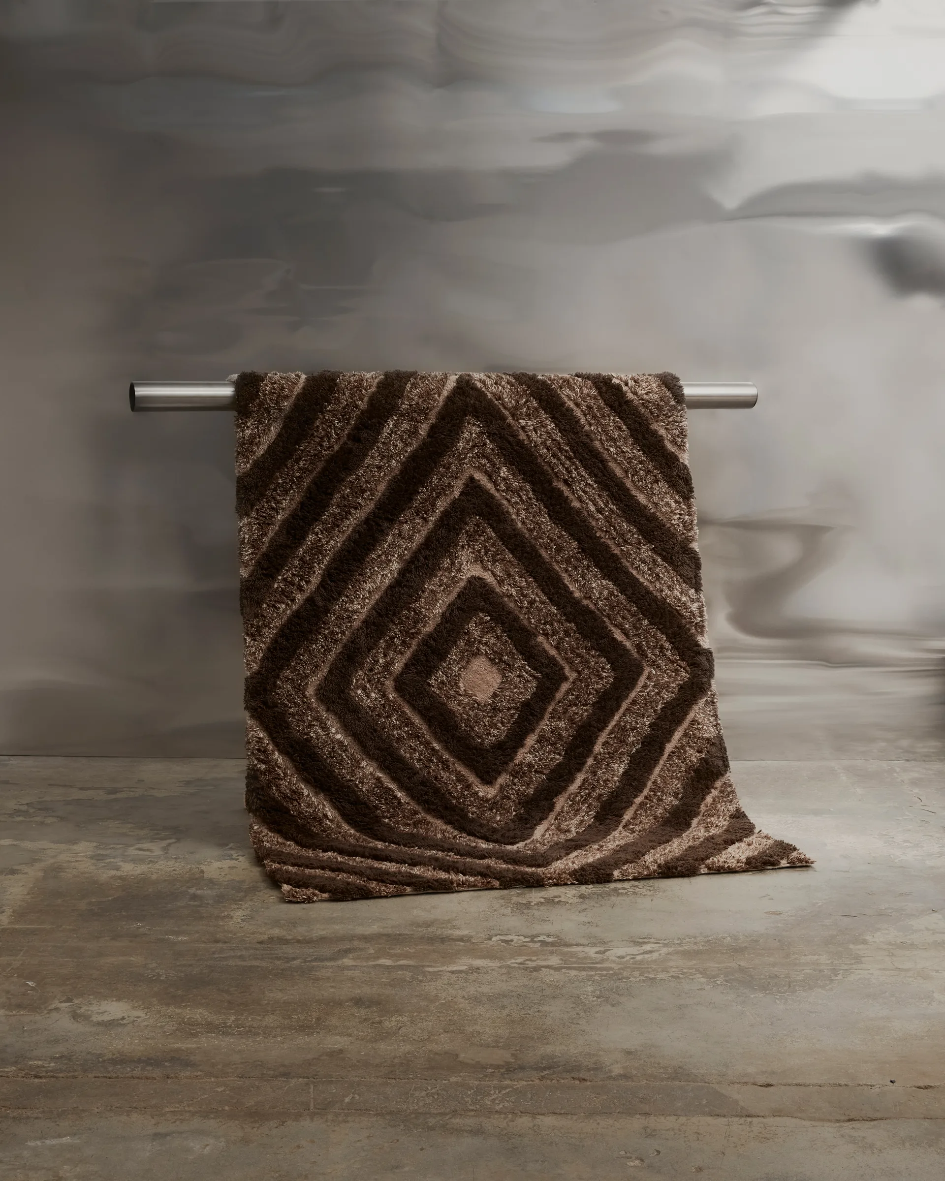 Stenborg ullmatta 200x300 cm, Brown Tinted