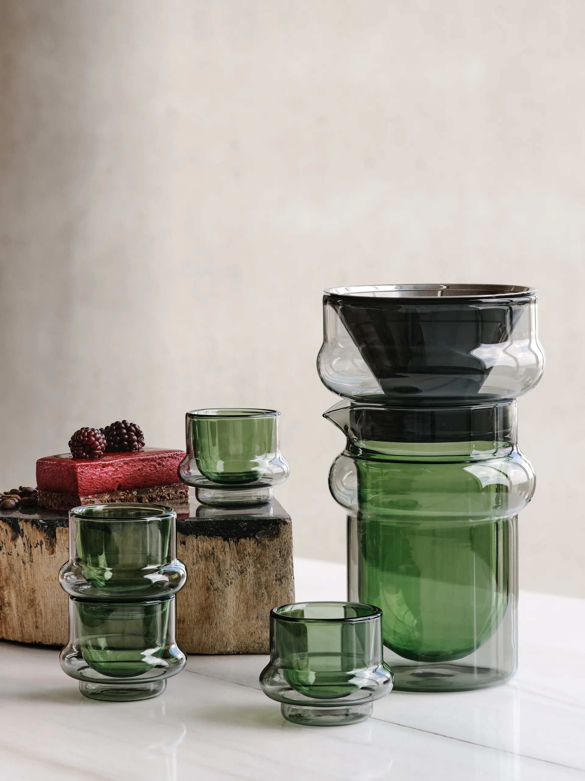 Bump karaff & filter set 40 cl, Green Tom Dixon