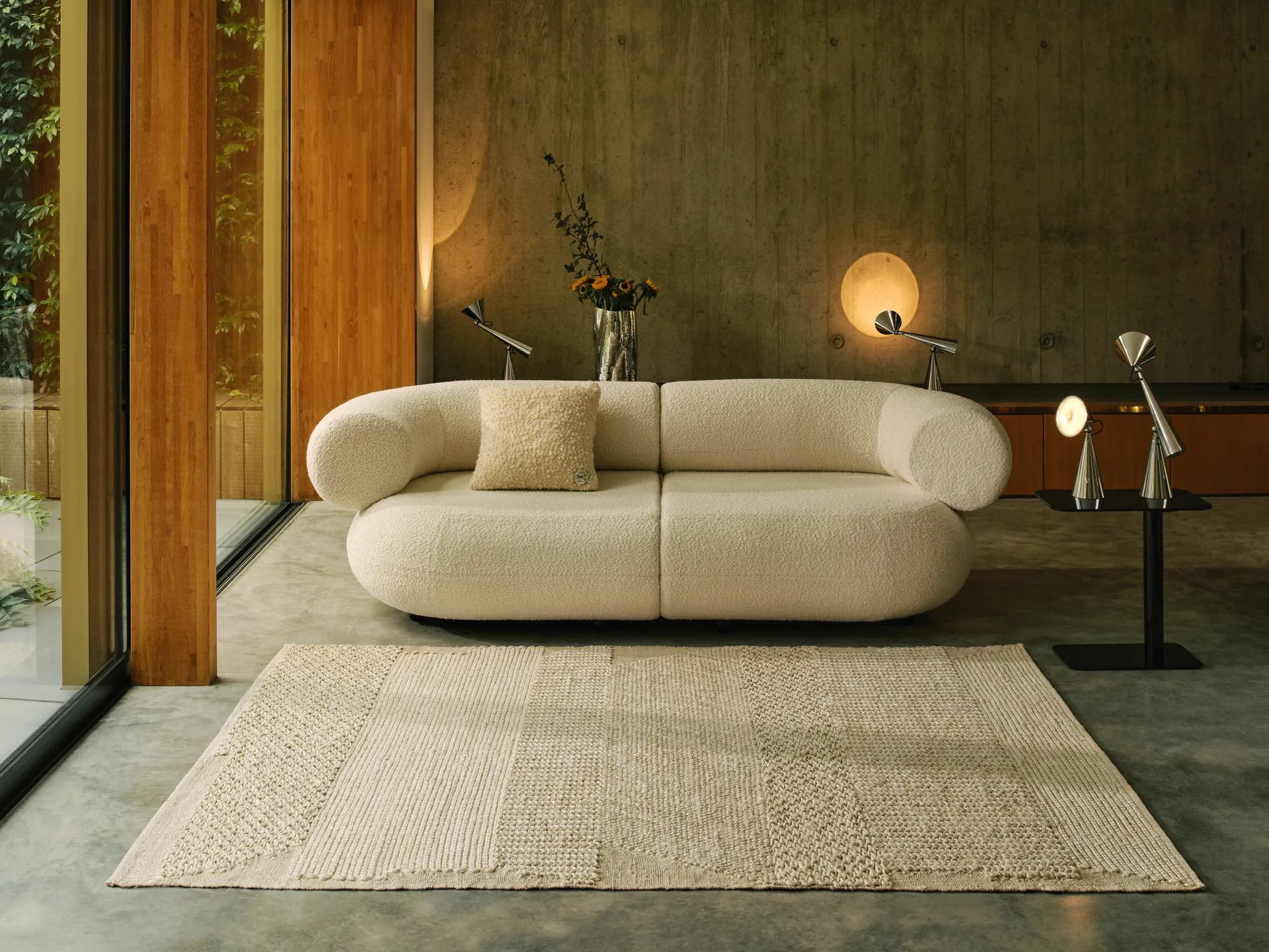 Knotty matta, Vit 170x240 cm Tom Dixon