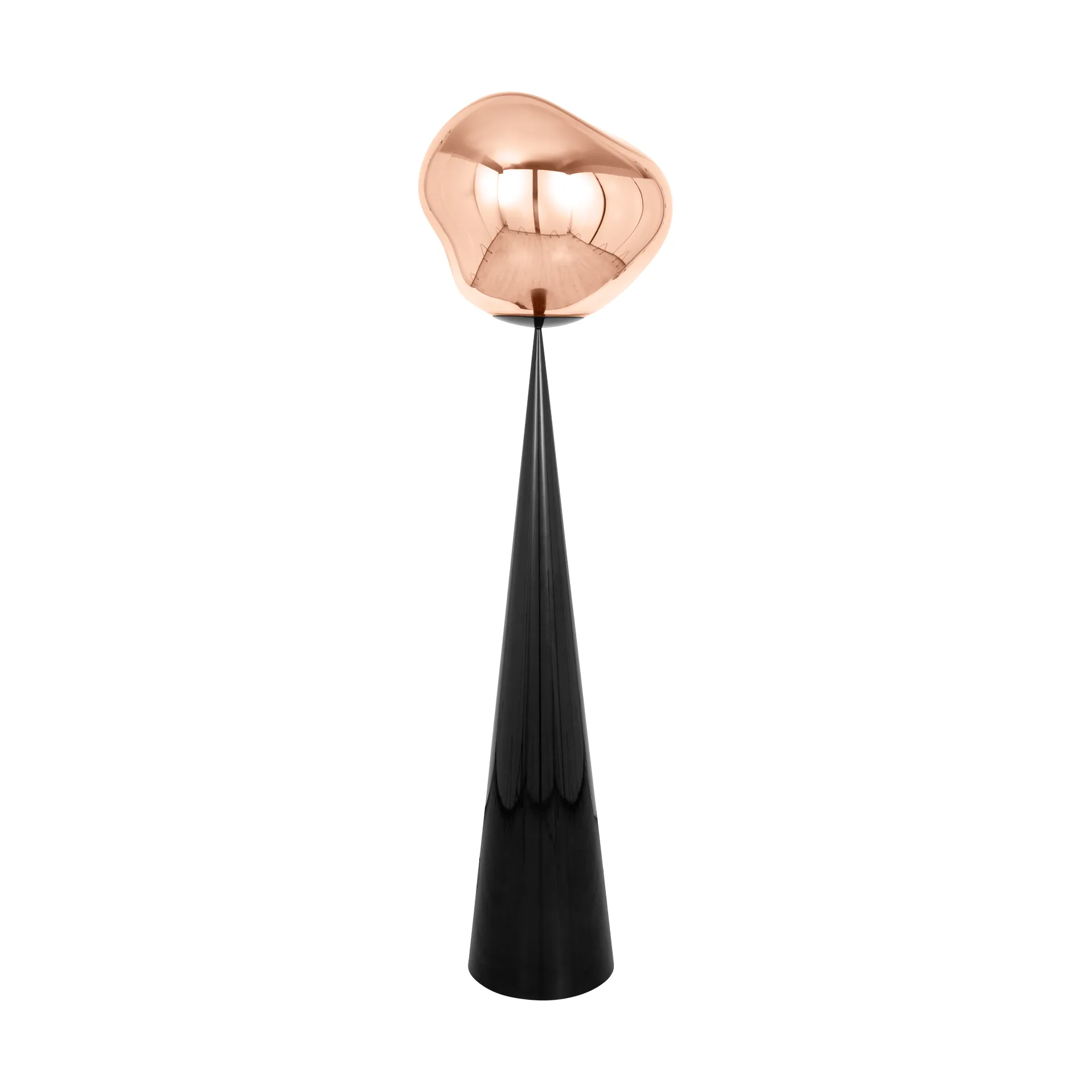 Melt Cone fat golvlampa LED 174,5 cm, Copper Tom Dixon