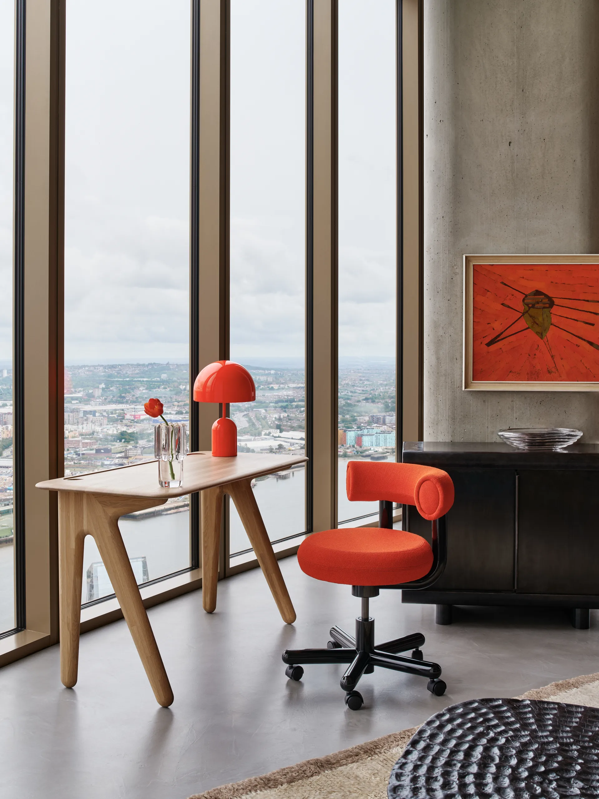Slab skrivbord 60x120 cm, Ek Tom Dixon