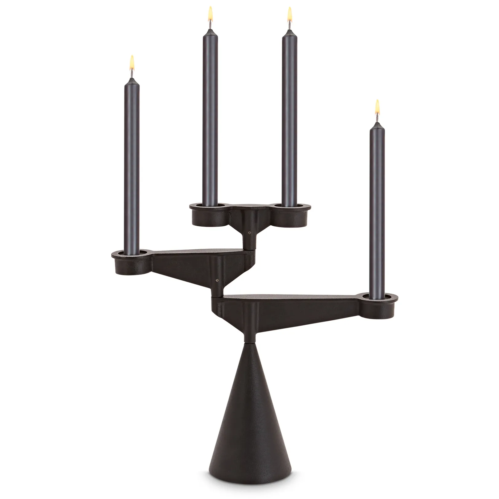 Spin kandelaber mini, Svart Tom Dixon