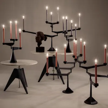 Spin kandelaber mini - Svart - Tom Dixon