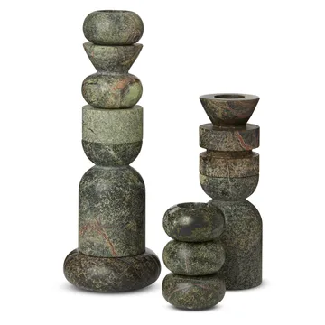 Stone Stacking ljusstake 5 delar - Grön - Tom Dixon