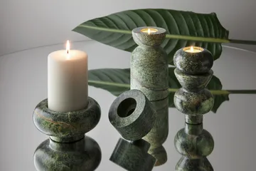 Stone Stacking ljusstake 5 delar - Grön - Tom Dixon