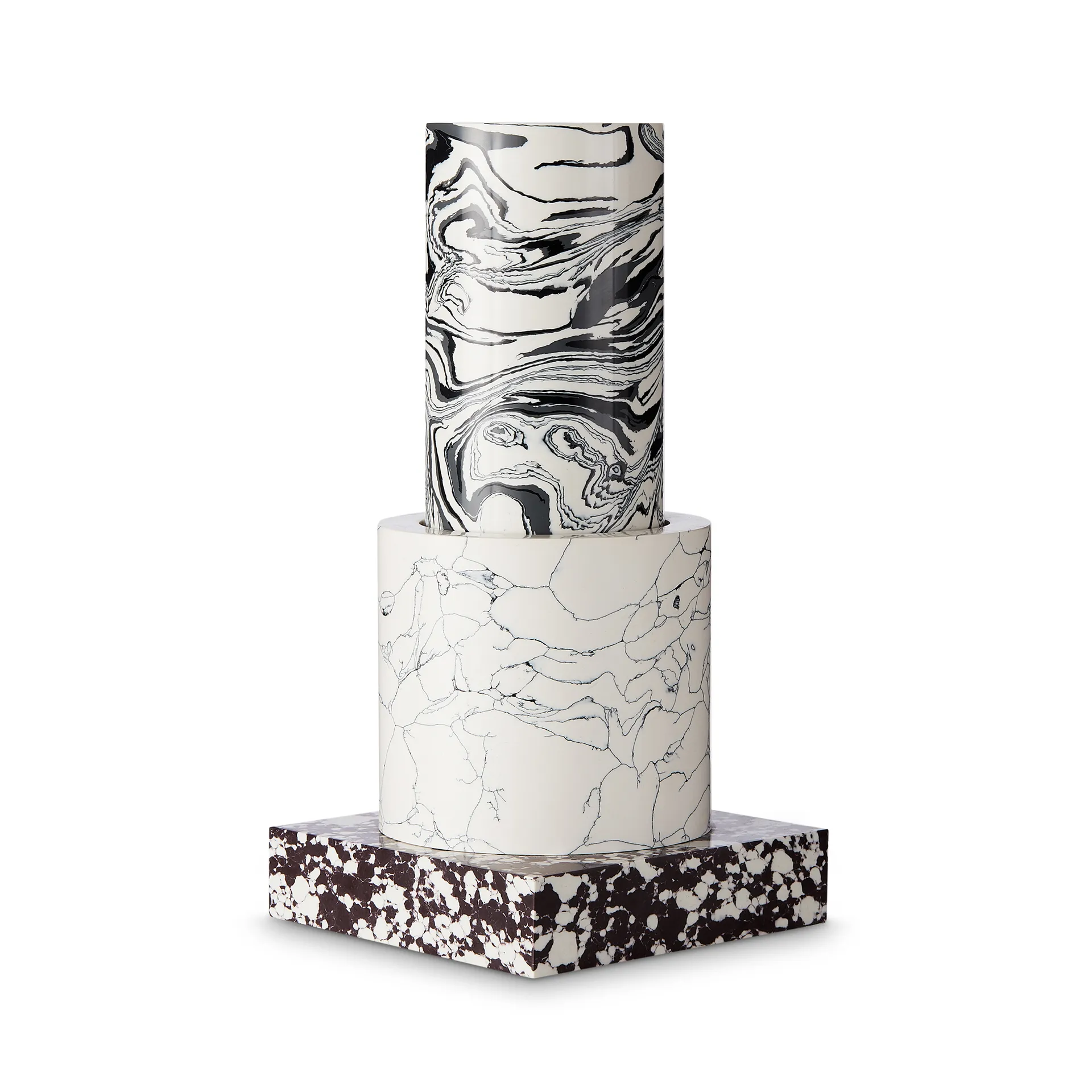 Swirl Small vas 26 cm, Svart-vit Tom Dixon